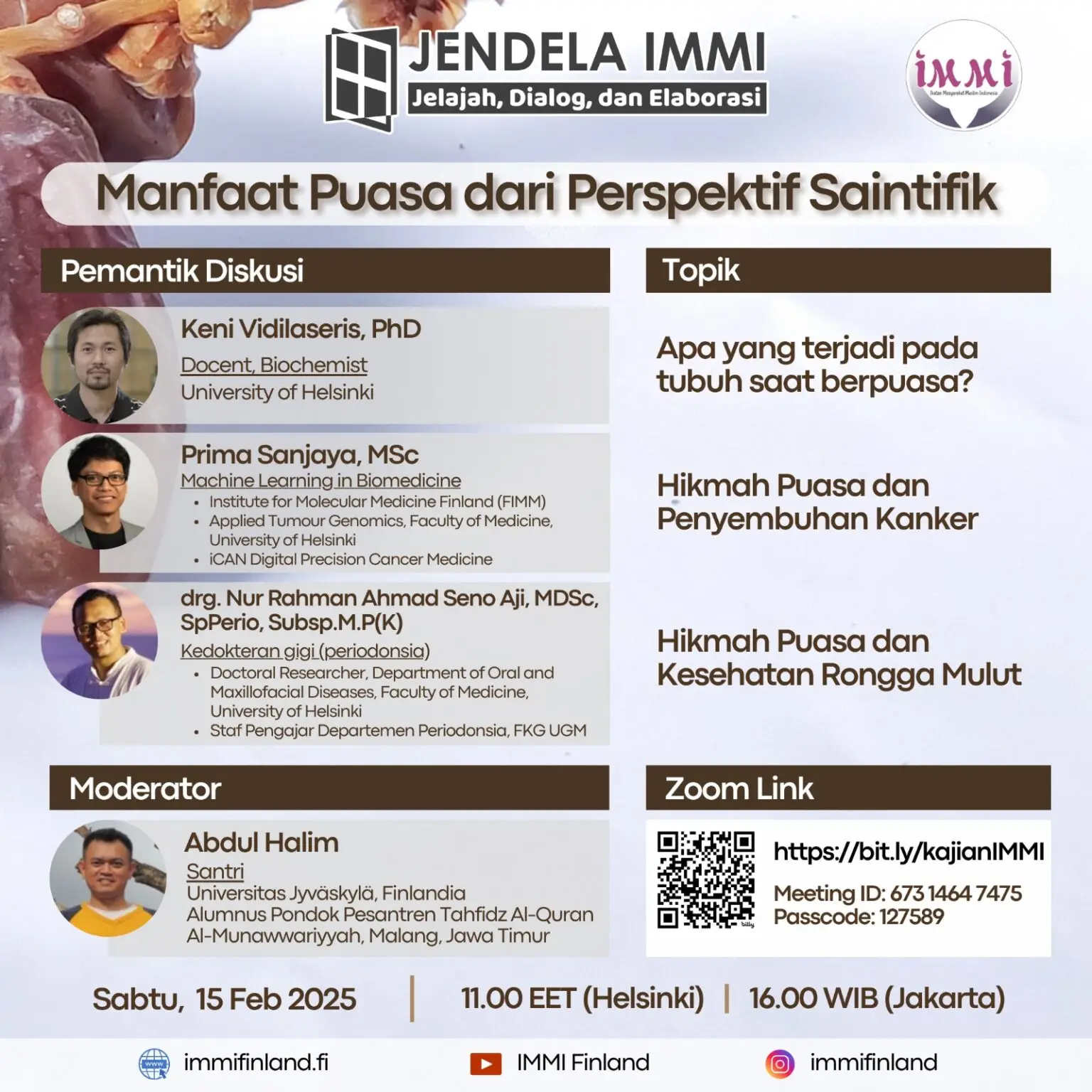 Jendela IMMI: Manfaat Puasa dari Perspektif Saintifik