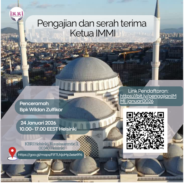 Pengajian dan serah terima Ketua IMMI